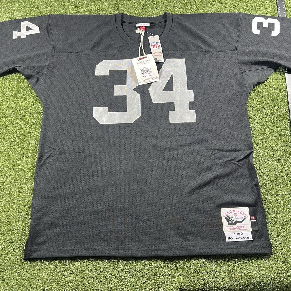 Bo Jackson 1990 LA Los Angeles Raiders Mitchell & Ness Jersey Size 2XL